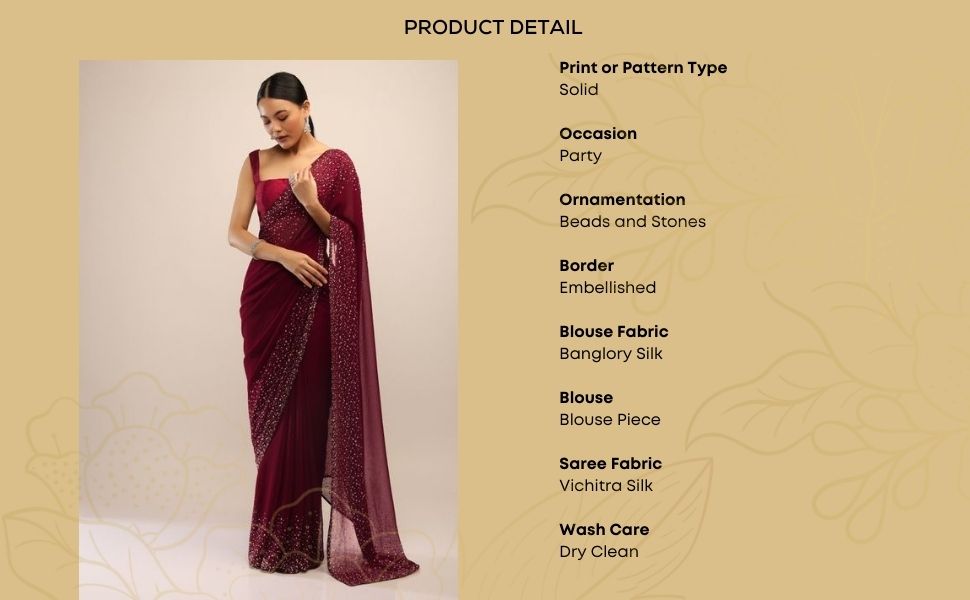 product detail Ethnic saree for festival party wedding swadesi stuff