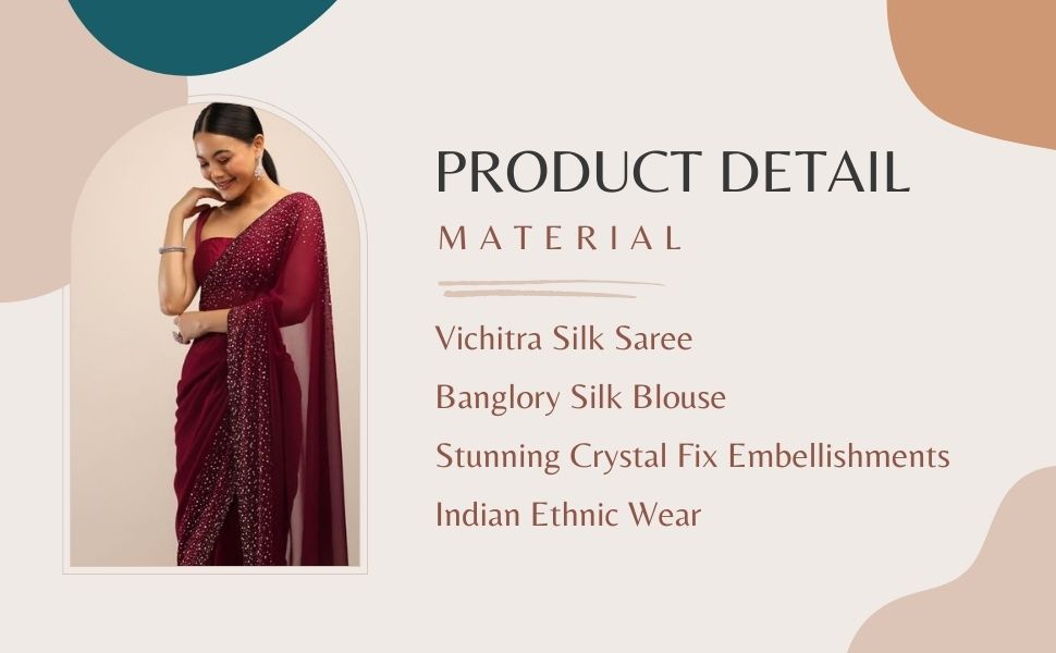product detail Ethnic saree for festival party wedding swadesi stuff